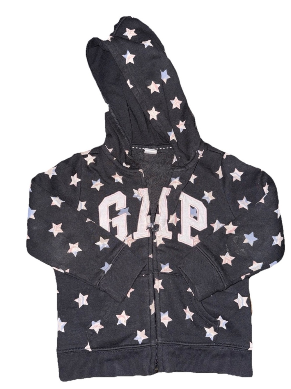 GAP Kids Black Star Zip-Up Hoodie 4years
